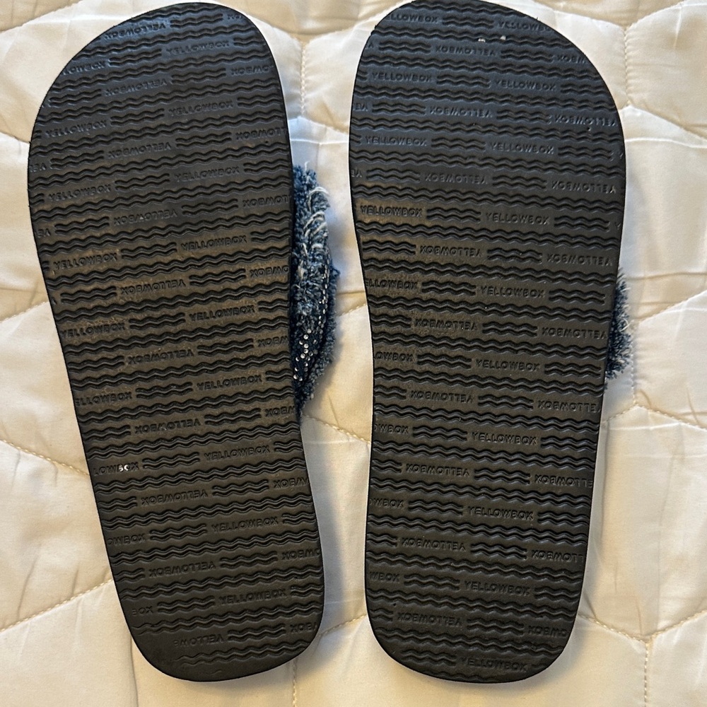 Yellow Box Black and Blue Glitter Sandals - Picture 3 of 3